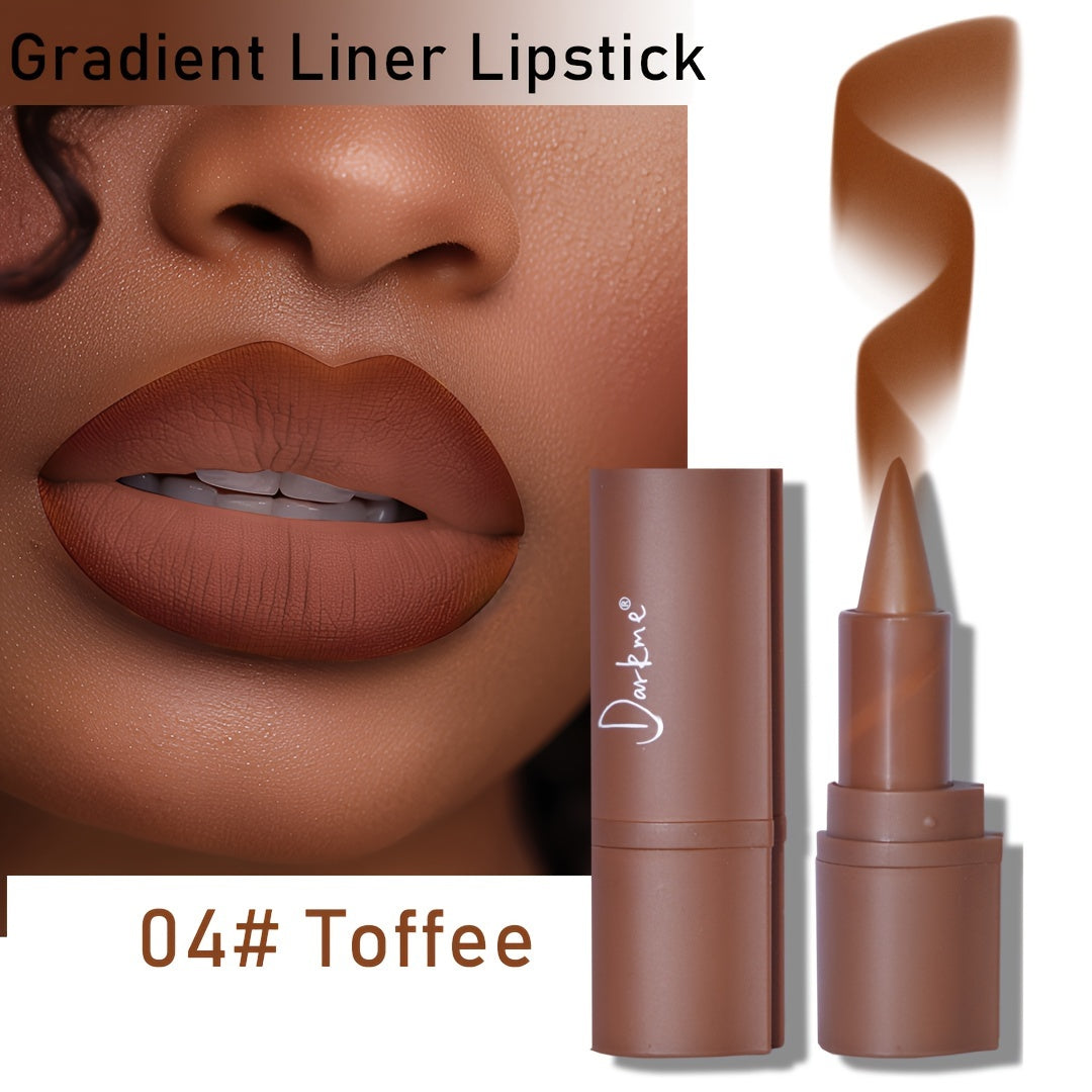2-in-1 Matte Lip Liner & Lipstick Set – Brown & Mixed Tones